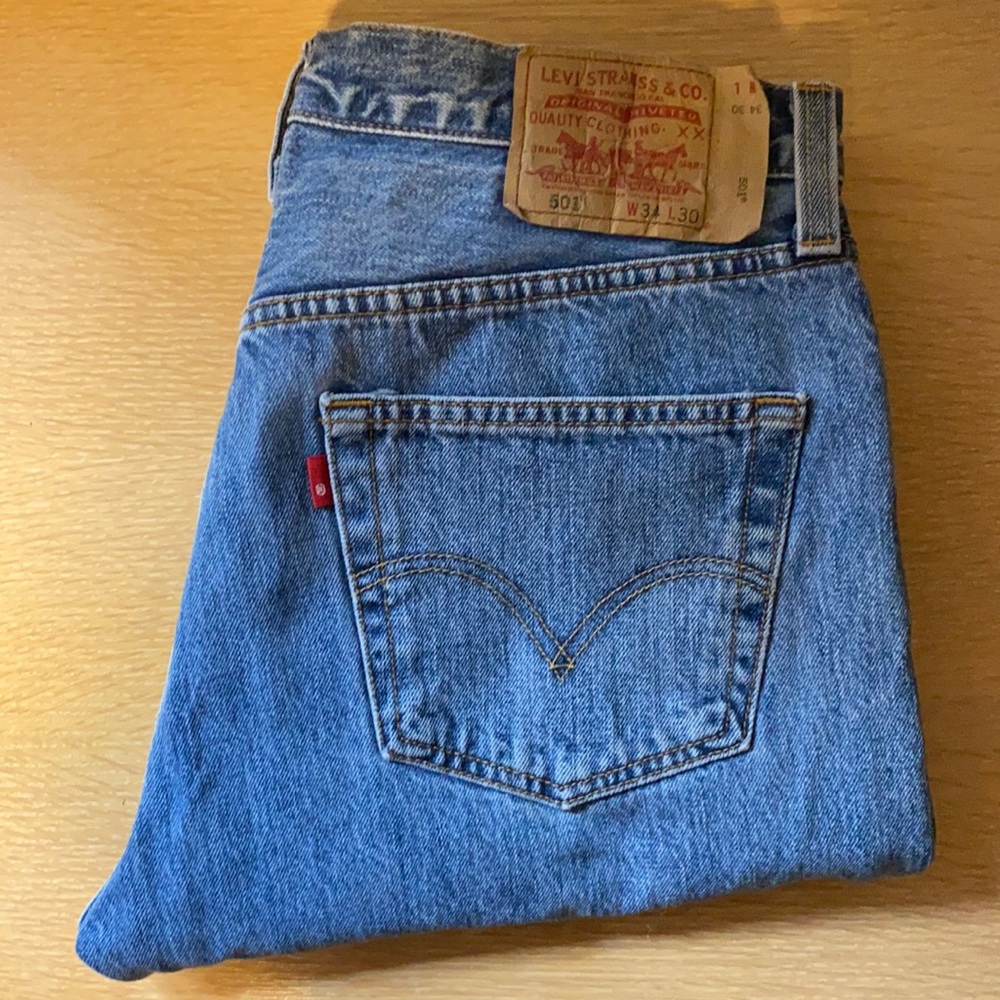Levi’s 501 button fly jeans